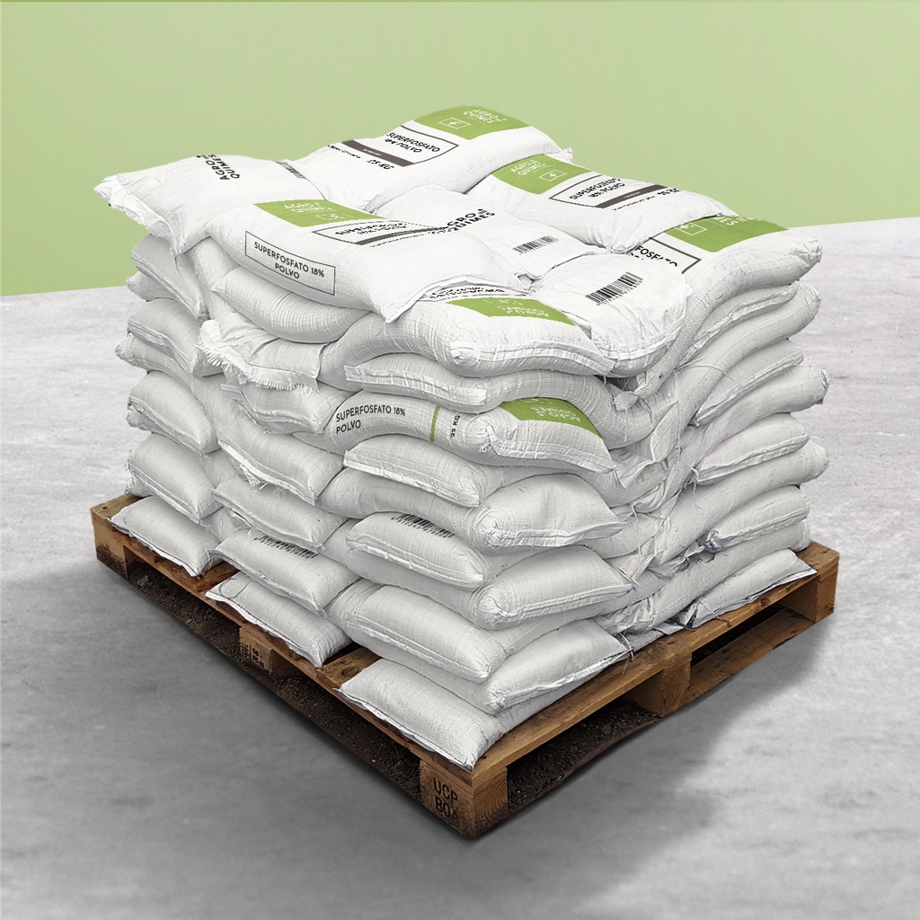 Superfosfato 18% polvo - Palé sacos de 25Kg (1200Kg)