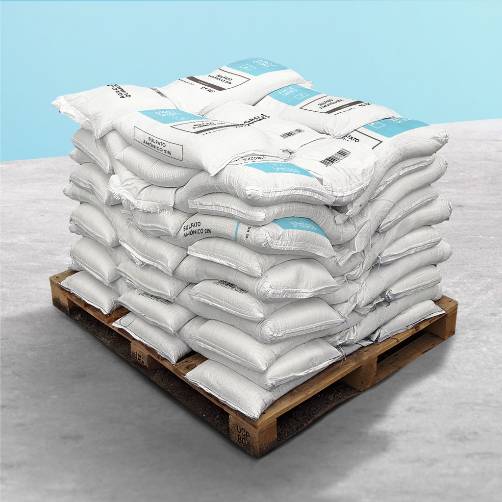 Sulfato amónico 21% - Palé sacos de 25Kg (1200Kg)